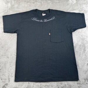 Praise The Lowered Shirt Men Medium Lowrider Car Culture Pocket T Shirt Skeleton